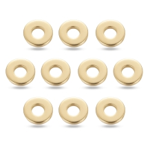 Бусины-Разделители Нержавеющая Сталь Пончик, Золото, 6.5х1мм, Отверстие 2.5мм, (УТ100026649)