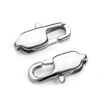 Застежка Карабин-Лобстер, Нержавеющая Сталь, 15х7.2х3.2мм, Отверстие 1.5х1мм, (УТ100026779)