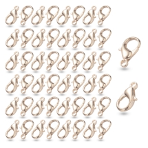 Застібка Карабін-Лобстер, Метал, Колір: Рожеве Золото, Розмір: 10х6мм, Отвір 1мм, (УТ100026795)