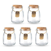 Стеклянная Бутылочка для Бисера и Бусин с Пробкой и Биркой, 77х56мм, (УТ100026825)