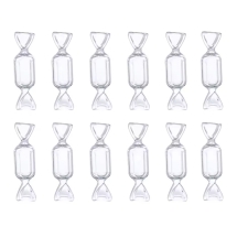 Контейнер для Бисера и Бусин, Конфета, Пластик, Цвет: Прозрачный, Размер: 8.7х2.3х2.6см, (УТ100026826)