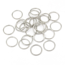 Колечки Одинарные Открытые Железные, Платина, 17x1мм, Внутренний Диаметр 15мм, (УТ100027008)