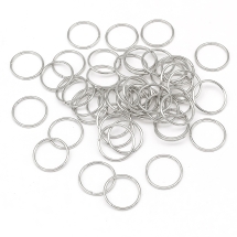 Колечки Одинарные Открытые Железные, Платина, 16x1.2мм, Внутренний Диаметр 13.5мм, (УТ100027012)