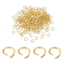 Колечки Одинарные Открытые Соединительные Нержавеющая Сталь, Золото, 5x0.8мм, (УТ100027033)