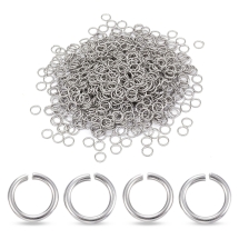 Колечки Одинарные Открытые Соединительные Нержавеющая Сталь, 8х1мм, (УТ100027051)