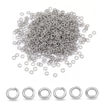 Колечки Одинарные Открытые Соединительные Нержавеющая Сталь, 5х1мм, (УТ100027052)