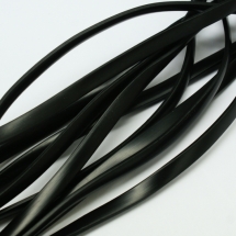 Шнур Гумовий Синтетичний плоский, Колір: Чорний, 10х2мм, (УТ100027196)