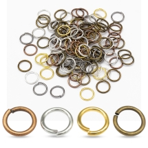 Колечки Одинарные Открытые, Латунь, Цвет: Микс, Размер: 7х1мм, Внутренний Диаметр 5мм, около 190шт/25г, (УТ100027085)