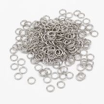 Колечки Одинарные Открытые, Железные, , Цвет: Платина, Размер: 7х1мм, Внутренний Диаметр 5мм, около 425шт/50г, (УТ100027098)
