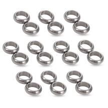 Коннектор Бесконечность, Нержавеющая Сталь, 2 отверстия, 6.8х3.4х1.5мм, Отверстие 2мм, (УТ100027125)