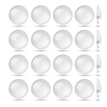 Кабошоны Стеклянные Круглые Прозрачные, Бесцветные 30х7мм, 20шт/упак, (УТ100027191)