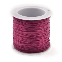 Шнур Нейлоновый подходит для плетения браслетов Макраме и Бижутерии, Темно-Красный, 0.8мм, около 27м/катушка, (УТ100027460)