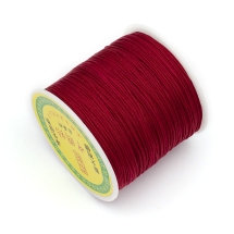 Шнур Нейлоновый Плетеный для Макраме и Бижутерии, Кирпичный, 0.8мм, около 90м/катушка, (УТ100027486)