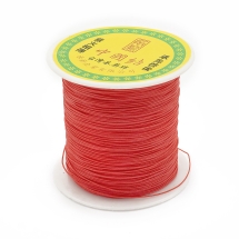 Шнур Нейлоновий Плетений для Макраме та Біжутерії, Томат, 0.5мм, близько 135м/котушка, (УТ100027488)