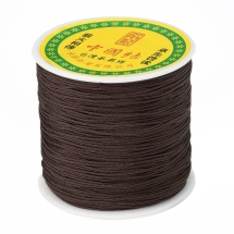 Шнур Нейлоновий Плетений, Темно-коричневий, 0.8мм, 135/котушка, (УТ100027508)