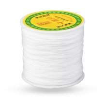 Шнур Нейлоновый Плетеный для Макраме и Бижутерии, Белый, 0.8мм, около 90м/катушка, (УТ100027509)