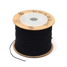 Шнур Нейлоновый для Рукоделия, Черный, 0.6мм, около 100м/катушка, (УТ100027537)