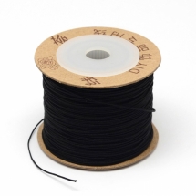 Шнур Нейлоновый для Плетения Браслетов Макраме и Бижутерии, Черный, 0.8мм, около 100м/катушка, (УТ100027544)
