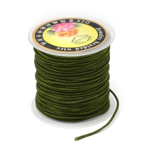 Шнур Нейлоновый Плетеный, Цвет: Оливковый, Размер: Диаметр 2мм, 23м/катушка, (УТ100027552)