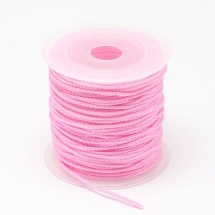 Шнур Нейлоновый Плетеный, Цвет: Розовй, Размер: Диаметр 2мм, 23м/катушка, (УТ100027556)