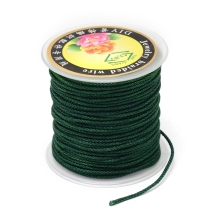 Шнур Нейлоновый Плетеный, Цвет: Темно-зеленый, Размер: Диаметр 2мм, 23м/катушка, (УТ100027558)