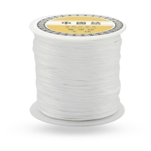 Шнур Нейлоновый Атласный, Белый, 1мм, около 70м/катушка, (УТ100027571)