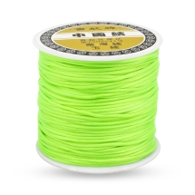 Шнур Нейлоновый Атласный, Зеленый Газон, 1мм, около 70м/катушка, (УТ100027582)