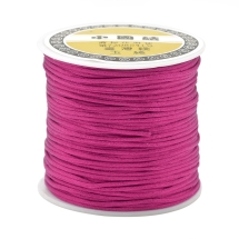 Шнур Нейлоновый Атласный, Фиолетово-Красный, 1мм, 70м/катушка, (УТ100027584)