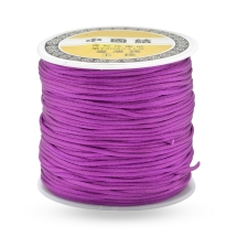 Шнур Нейлоновый Атласный, Фиолетовый, 1мм, около 70м/катушка, (УТ100027588)