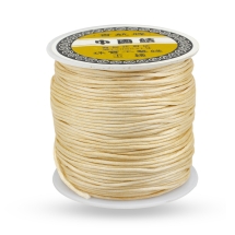 Шнур Нейлоновий Атласний, Світлий Хакі, 1мм, близько 70м/котушка, (УТ100027589)