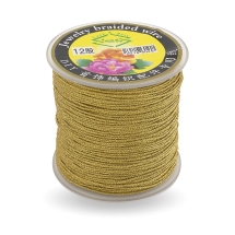 Шнур Декоративный Металлизированный 1.0мм/40м, Круглый, Золотистый, 1мм, около 40/катушка, (УТ100027633)