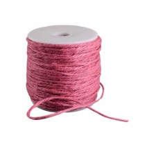 Мотузка декоративна, Колір: Рожевий, Розмір: Товщина 2мм, 100м/котушка, (УТ100027659)