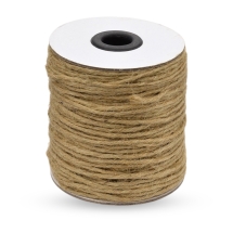Бічівка Декоративна, Джутовий Прядив'яний Шнур 6 шарів, Перу, 2мм, 45м/котушка, (УТ100027662)