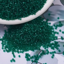 Бісер MIYUKI Delica DB0776 11/0, Dyed Semi-Frosted Transparent Emerald, 1000шт/5г, (УТ100027708)