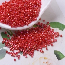 Бісер MIYUKI Delica DB0159 11/0, Opaque Vermillion Red AB, 1000шт/5г, (УТ100027721)