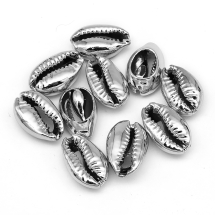 Морські Ракушки Каурі, УФ-покриття, без Отвору, Колір: Білий Дим, Розмір 13-16х8-11х5-6мм, (УТ100027775)