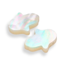 Бусины Натуральный Белый Морской Перламутр, Рука Хамсы, 10х8х2мм, Отверстие 0.5мм, (УТ100027810)