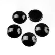 Кабошоны Синтетический Шунгит, Полукруглые, Размер: 12x5мм (УТ100028031)