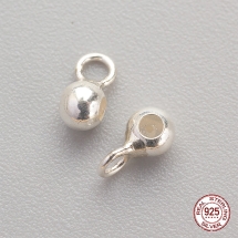 Серебро 925 Бейл для Подвесок и Кулонов, 5.5х2.5х3мм, Отверстие 1мм и 1.2мм, (УТ100028042)