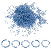 Колечки Одинарные, Алюминий, Цвет: Сиреневый, Размер: 6x0.8мм, Внутренний Диаметр 5мм, около 860шт/20г, (УТ100028046)