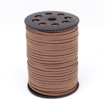 Шнур Замшевый Искусственный, Верблюжий, 4х1.4мм, около 90м/катушка, (УТ100028092)