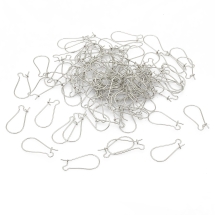 Швензы Французская Застежка Железные, Платина, 25х12мм, (УТ100028194)