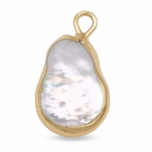 Кулон Подвеска Натуральный Речной Жемчуг Кеши, Железная Фурнитура с Гальваническим Покрытием, Золото, 20-35x10-16x4-8мм, Отверстие 1.8мм, (УТ100028361)