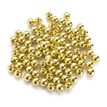 Бусины Пластиковые ABS, Цвет: Покрытие Золотое, Размер: 8мм, Отв-тие 1.8-2мм, около 90шт/25г, (УТ10028620)