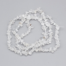 Бусины Натуральный Горный Хрусталь Крошка, 5-8мм, Отверстие 0.3мм, около 75см/нить, (УТ100028639)