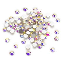Стеклянные Стразы - Кабошоны, Граненые, Класс А, Плоские Круглые, Цвет: Кристалл АВ, Размер: SS10, 2.7~2.8мм, 1440шт/упаковка, (УТ100028700)