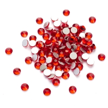 Стеклянные Стразы - Кабошоны, Граненые, Класс А, Плоские Круглые, Цвет: Светлый Сиам, Размер: SS10, 2.7~2.8мм, 1440шт/упаковка, (УТ100028703)