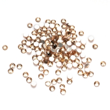 Стеклянные Стразы - Кабошоны, Граненые, Класс А, Плоские Круглые, Цвет: Светло-персиковый, Размер:  SS6, 1.9~2мм, 1440шт/упаковка, (УТ100028704)