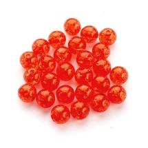 Бусины Акрил "Битое Стекло", Имитация, Круглые, Цвет: Красный, Диаметр: 12мм, Отверстие 2мм, около 25шт/25г, (УТ100028892)