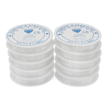 Силиконовая Нить Эластичная 0.6мм/10м, Резинка, Бесцветная, 10катушек/набор, (УТ100028918)